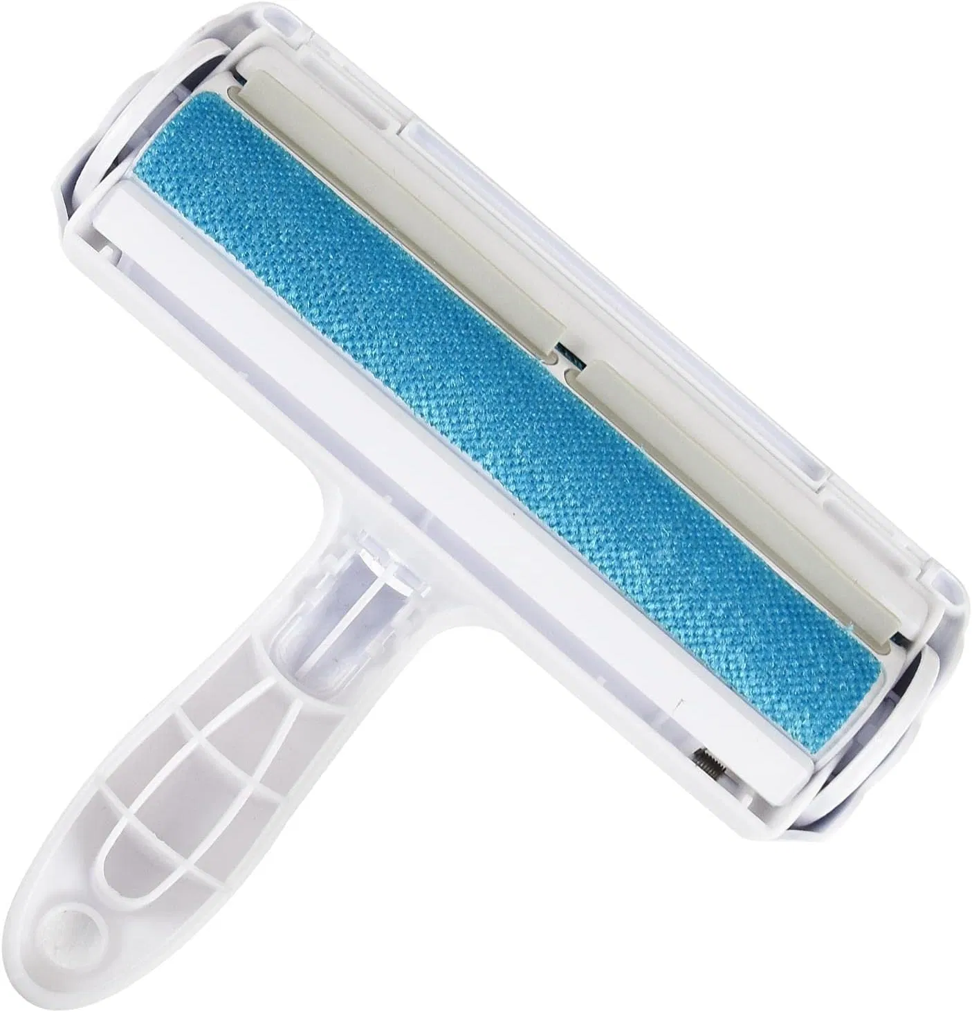 Self-Cleaning Soft Pet Roller Brush Detachable Grooming Tool for Cat and Dog Hair Removal Made of Durable Plastic