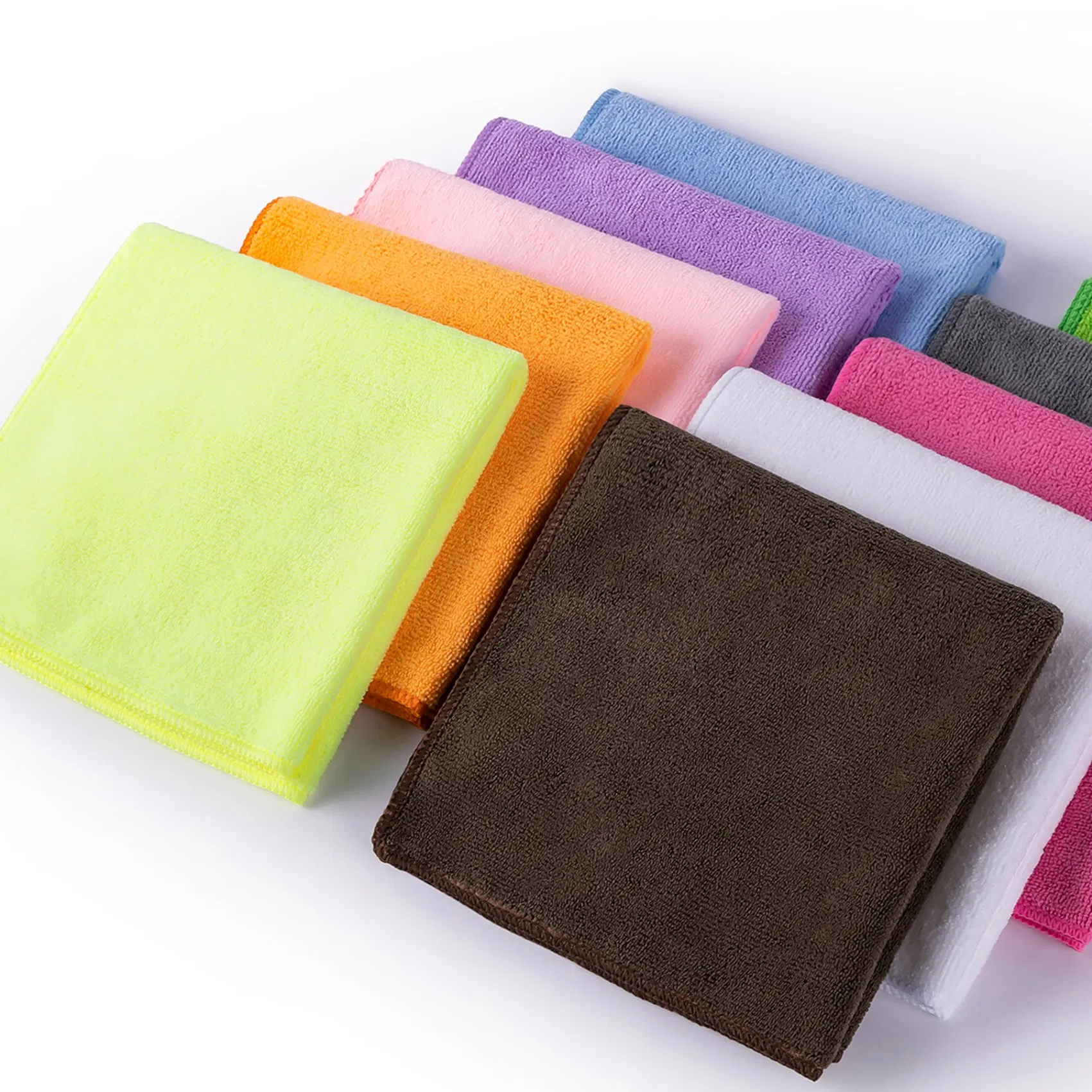 Reusable Household Cleaning Kitchen Towels Dish Rags Quick Drying Microfibre Cleaning Towel Car Wash Microfiber Cleaning Cloth