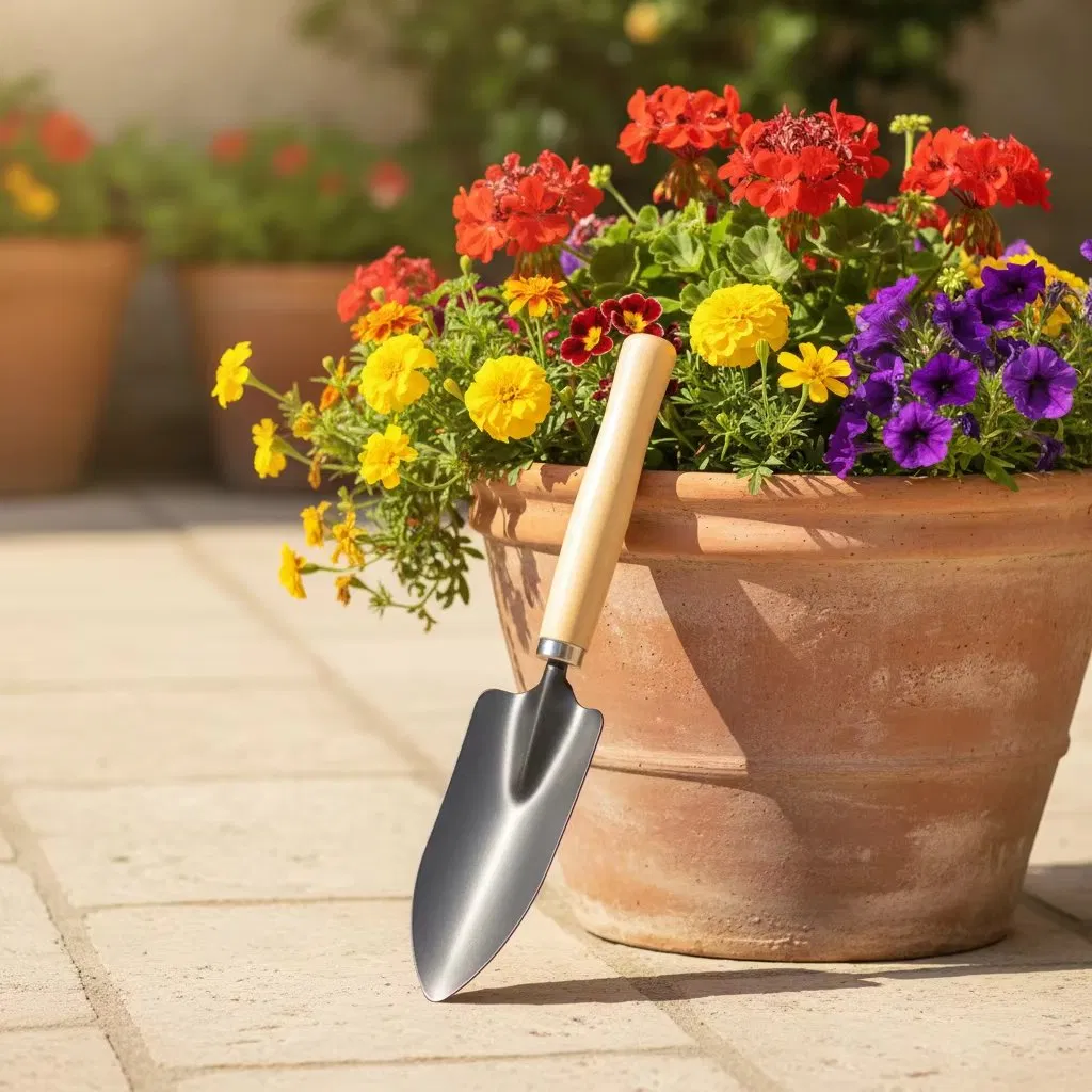 Carbon Steel Wood Handle Durable Digging Set Garden Hand Tools Planting Flowers