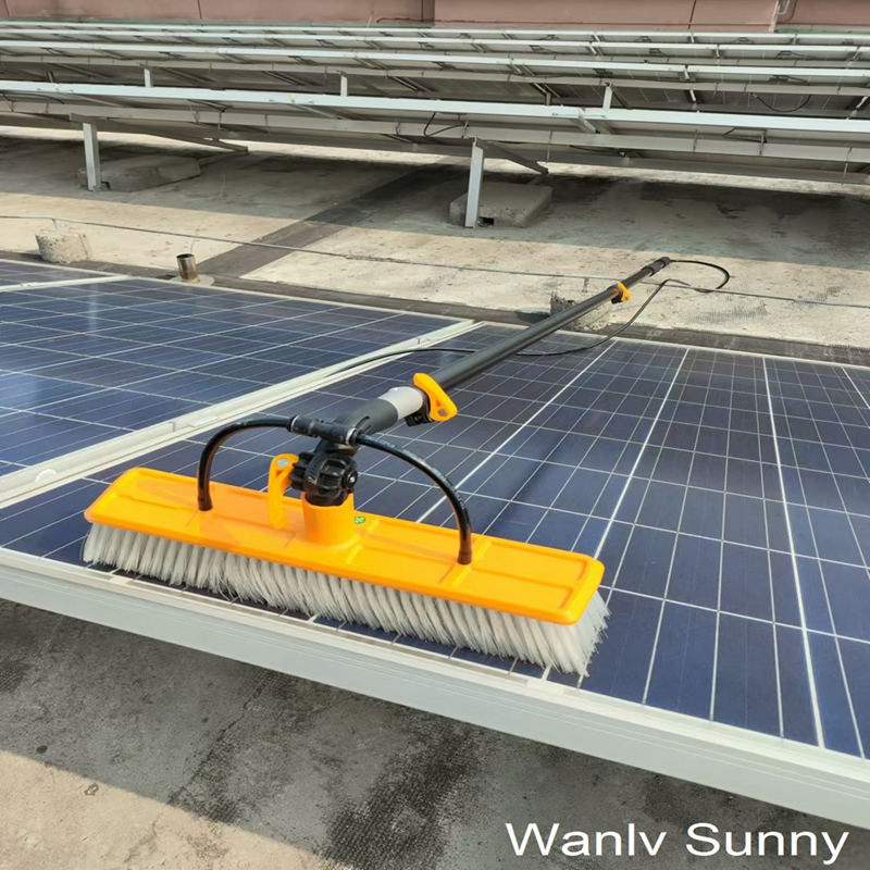 12-FT Water-Fed Pole Cleaning Brush Tool for Window Solar Panel Cleaning