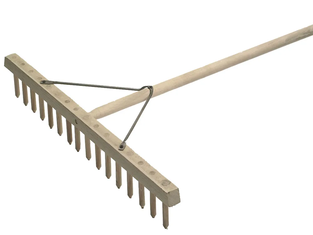 Wooden Rake - Tarmac Rake, Asphalt Rake, Garden Tool
