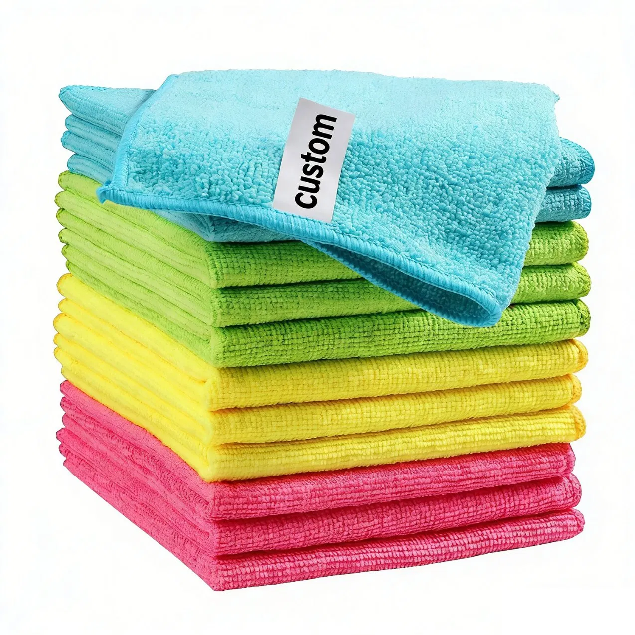 High Quality Microfiber Polyester Polyamide 30*30cm 40X40cm 250GSM 300GSM Custom Color Cleaning Cloth