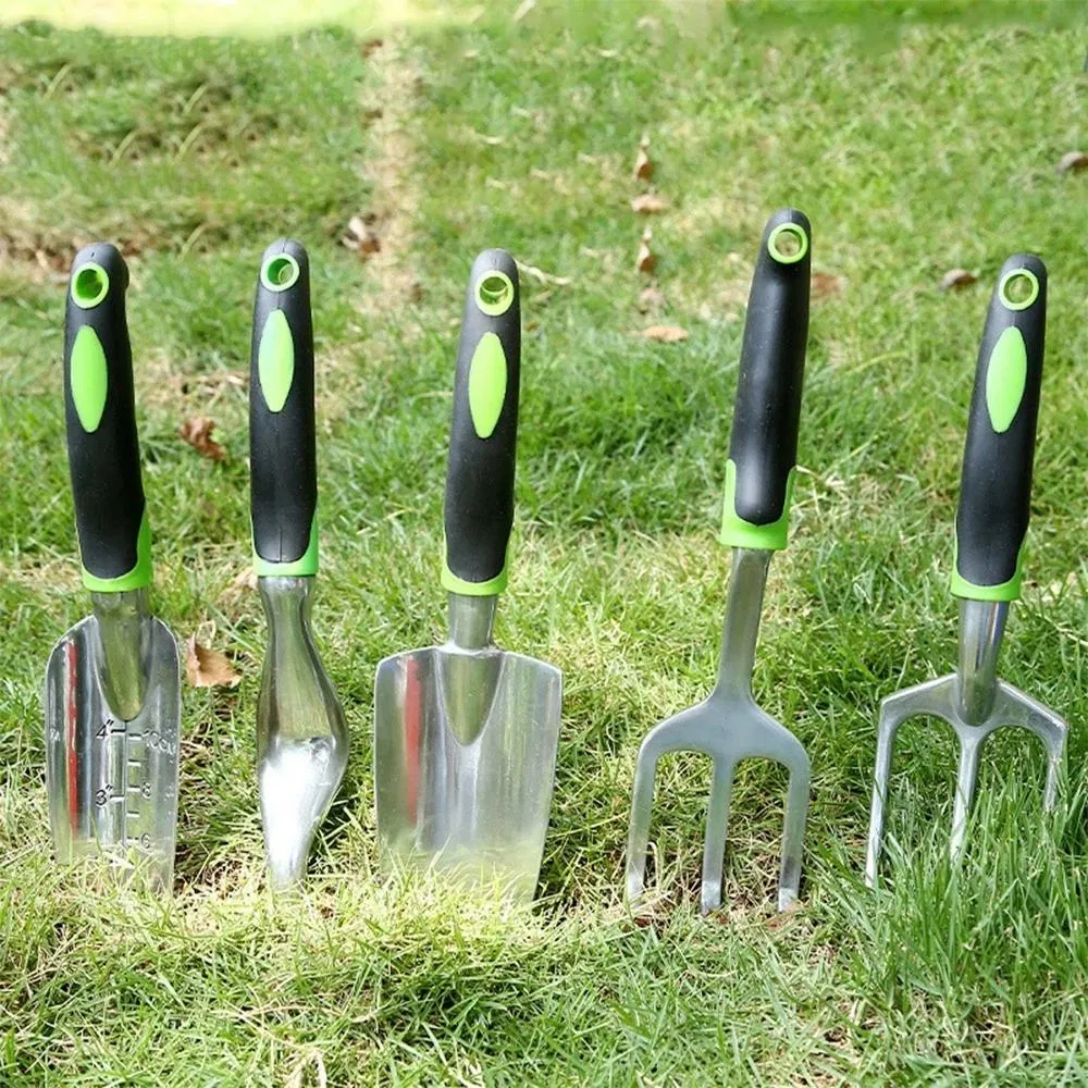 Portable Multifunctional Household Gardening Tool Planting Wooden Handle Mini Customized Garden Rake Tool Set