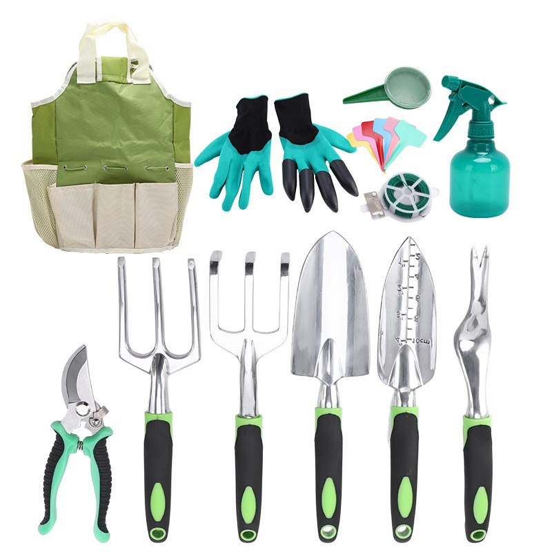 Aluminum Alloy Outdoor Rake Shovel Pruning Shears Gardening Tool