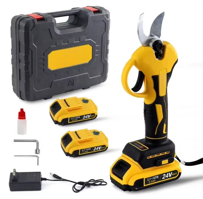 Brushless Battery Garden Shears: 25mm Electric Tools for Pruning