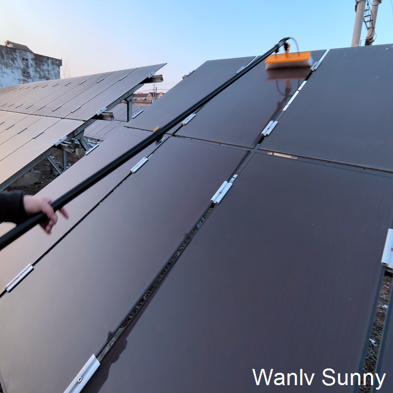 12-FT Water-Fed Pole Cleaning Brush Tool for Window Solar Panel Cleaning