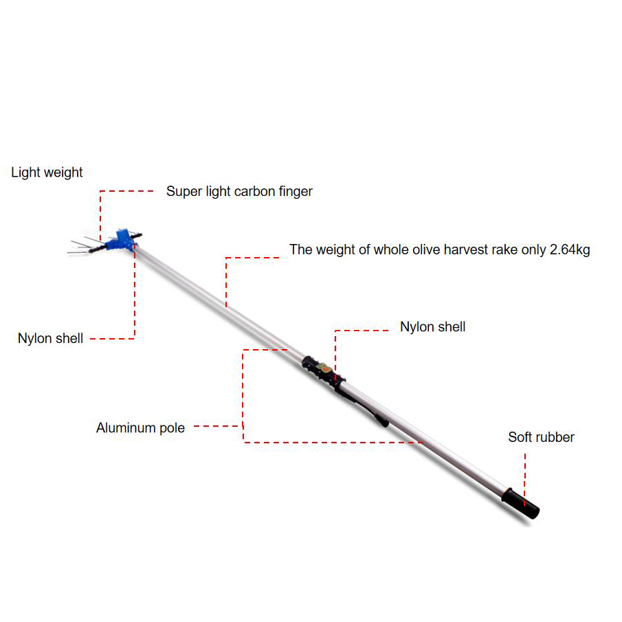 Fullas 120W FPH12 Electric Vibrating Olive Fruit Picker Harvester Garden use Tool Portable