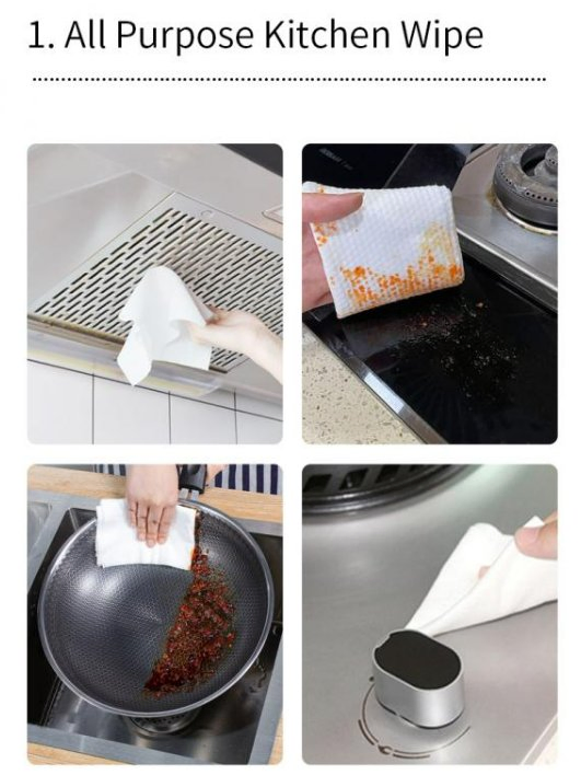 Spunlace Nonwovens Bamboo Woodplup Household OEM Baby Diaper Cleaning Wipe Bamboo Cloth Dry Cleaning Dish Kitchen Disposable Natural Flushable Towel Wipe