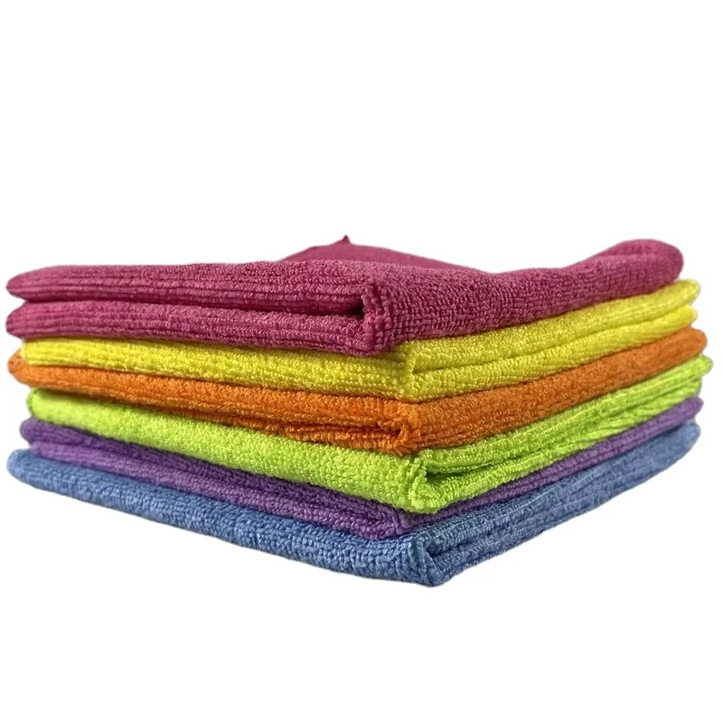 High Quality Microfiber Polyester Polyamide 30*30cm 40X40cm 250GSM 300GSM Custom Color Cleaning Cloth