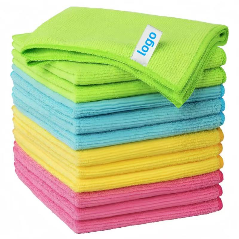 High Quality Custom Microfiber Cleaning Towel Absorbent Car Care Cleaning Towel Microfiber Cleaning Towel for Kitchen