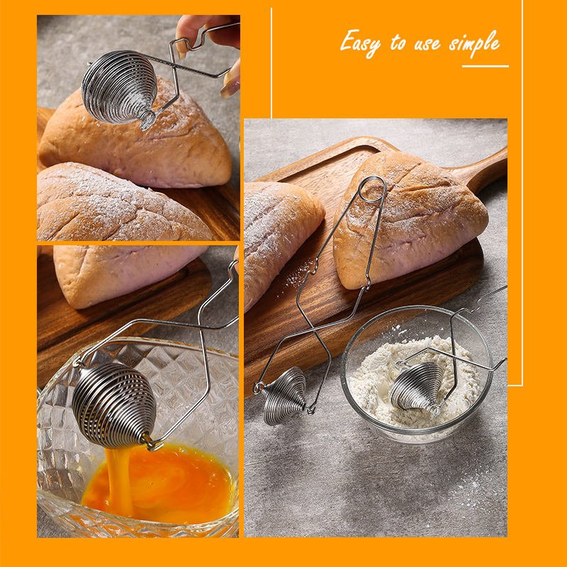 Stainless Steel Flour Sieve, Bread Dust Removal Stick, Sugar Flour, Spice Baking Tool