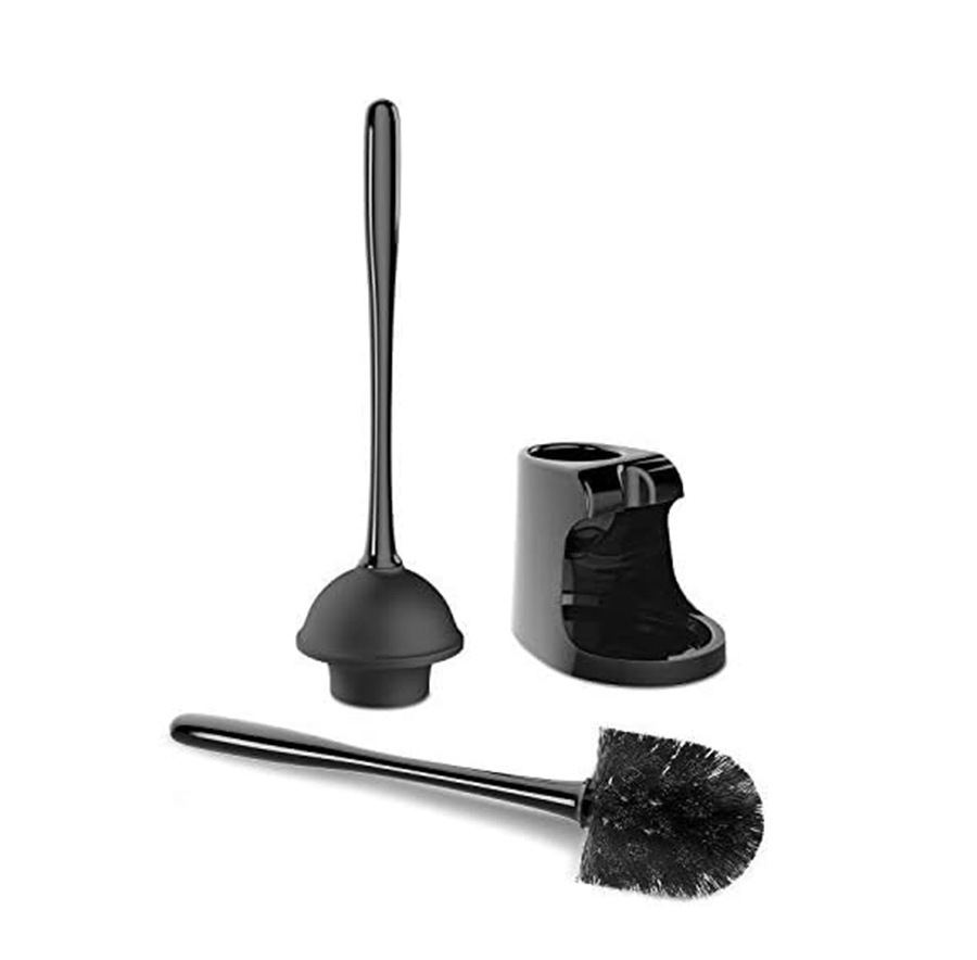 Toilet Plunger and Bowl Brush for Bathroom Cleaning