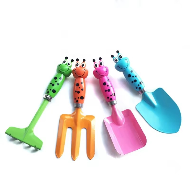 DIY Kids Gardening Tool Set Cute Child Hand Tool Kit Including Garden Trowel Rake