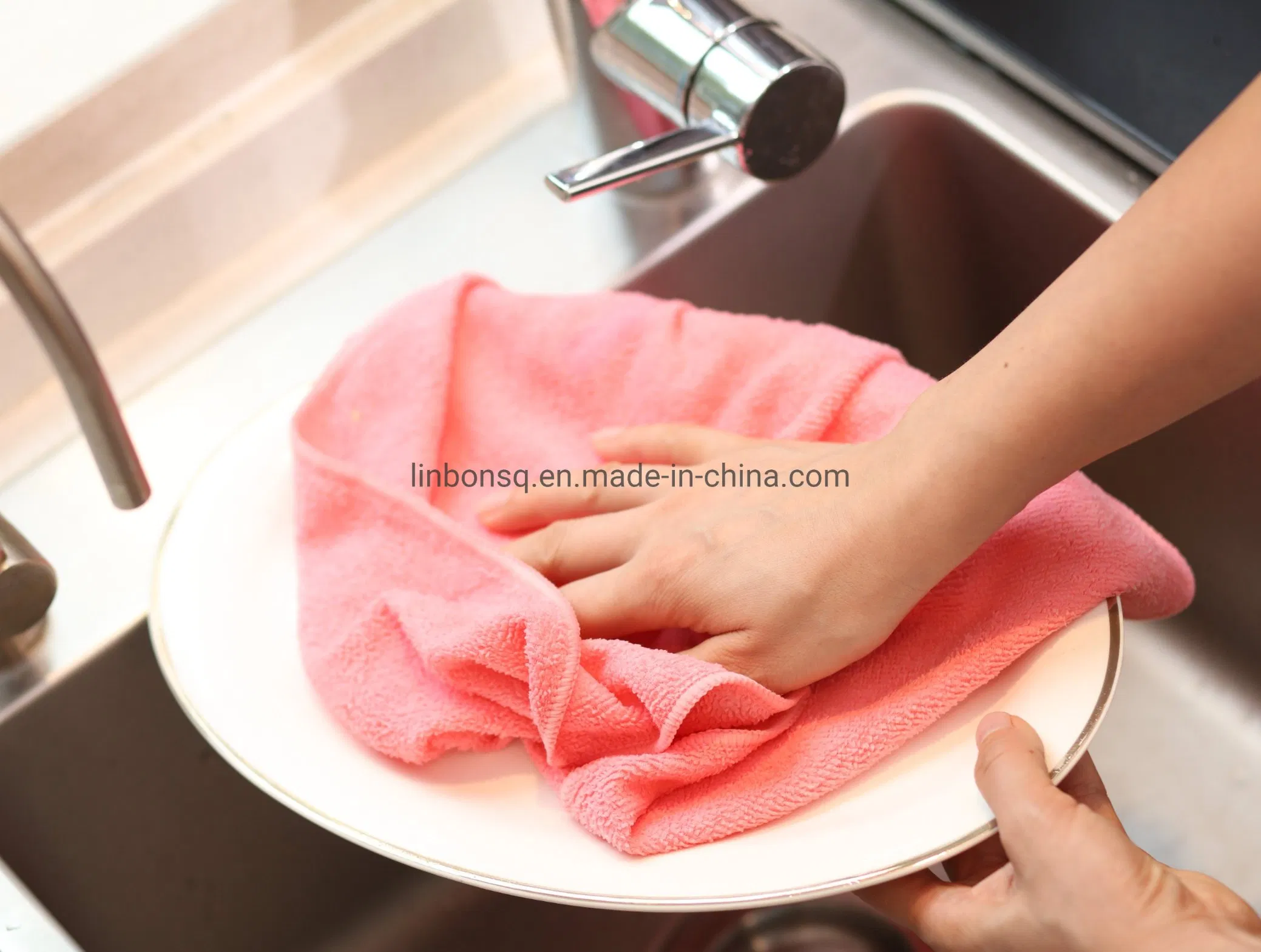 Home Kitchen Dish Car Polyester Microfiber Cleaning Cloth