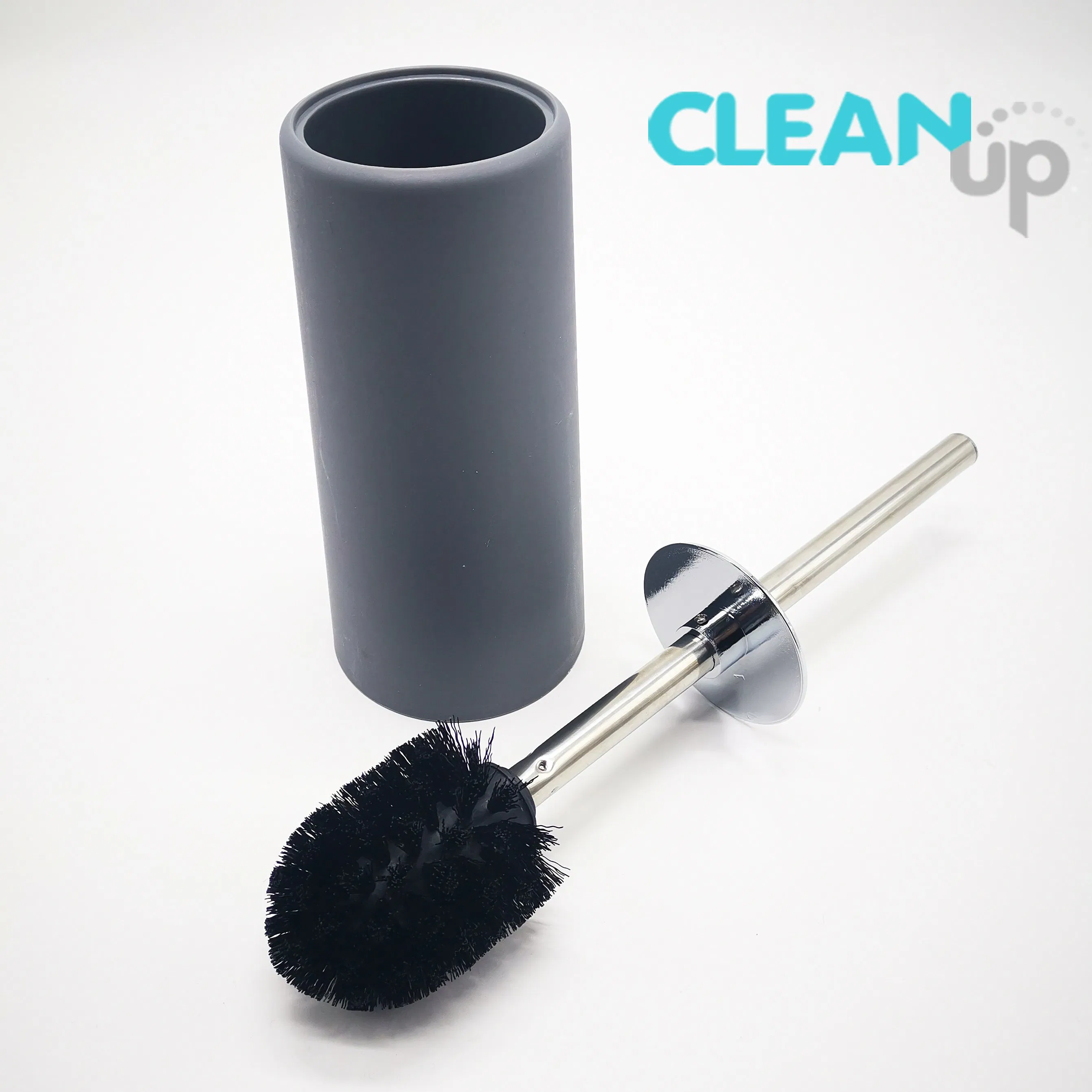 Best Selling Stainless Steel Bathroom Cleaning Tool Silver Toilet Bbrush with Holder