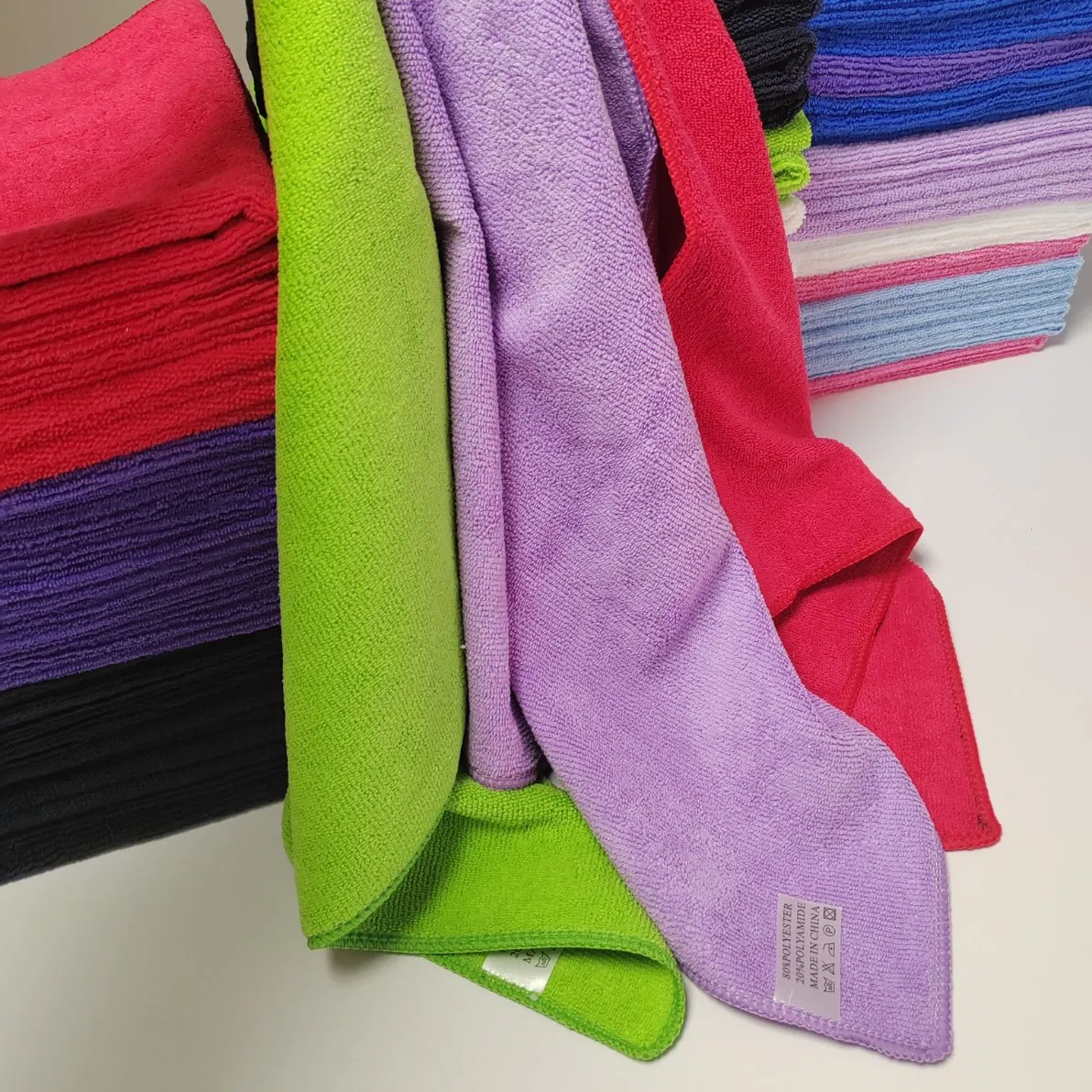 Reusable Household Cleaning Kitchen Towels Dish Rags Quick Drying Microfibre Cleaning Towel Car Wash Microfiber Cleaning Cloth