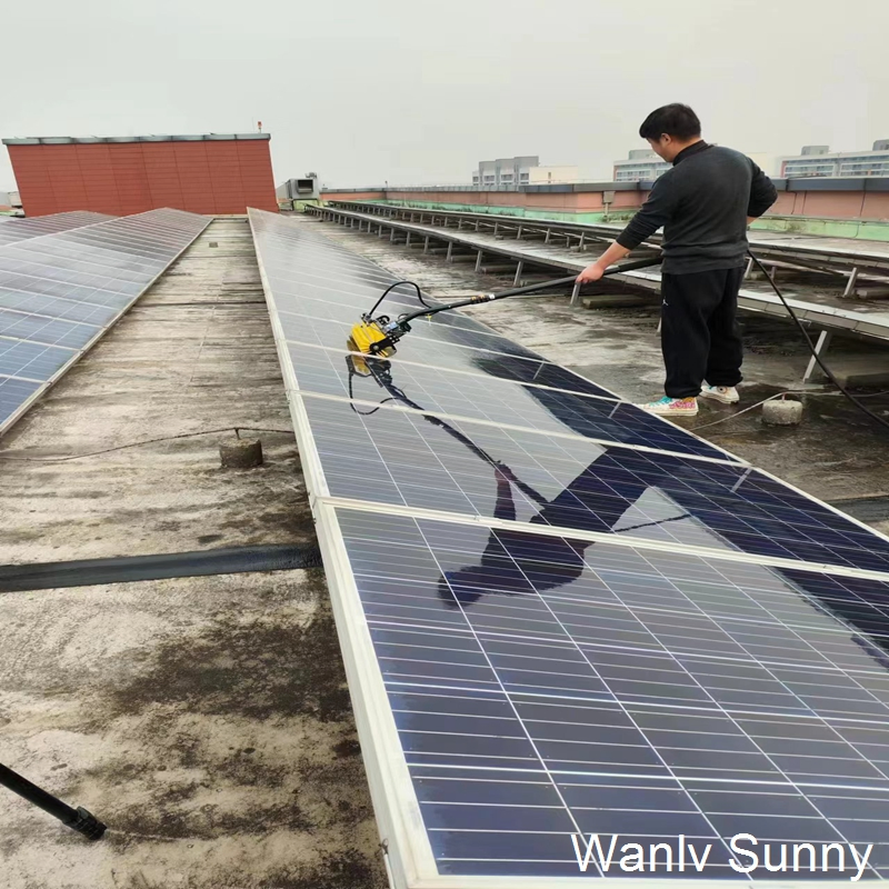Cold Wash Solar Panel Cleaning Machine Window Cleaning Tools with Powerful Motor