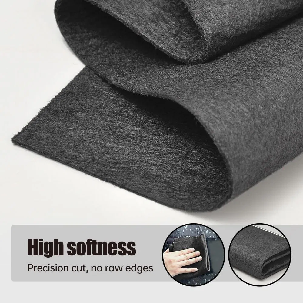 Black Grey 30*40cm 40*60cm 280GSM Cleaning Cloth Microfiber Towel Lint Free Magic Rag for Window Glass