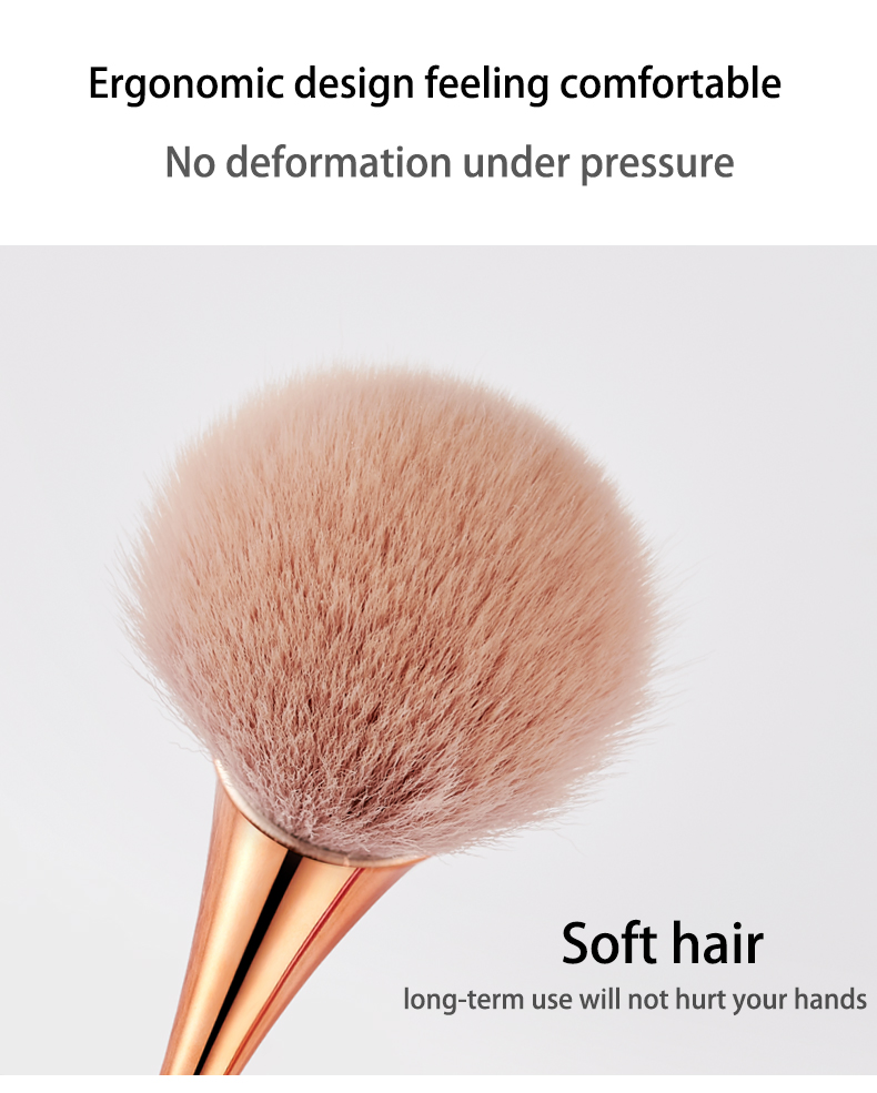 2022 Fashion Handle Nail Dust Brush Rainbow Makeup Cosmetics Brush Colorful Nail Dust Removal Cleaner Tool