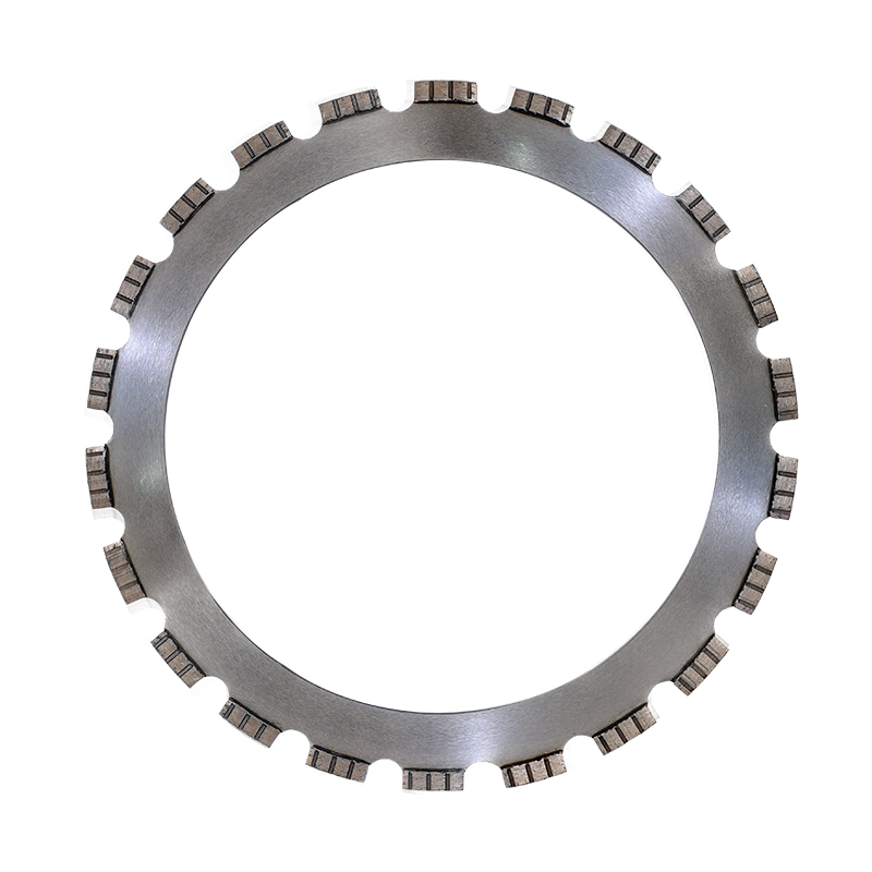 Wide U Slots Design for Efficient Dust Removal During Dry or Wet Cutting Diamond Ring Saw Blade