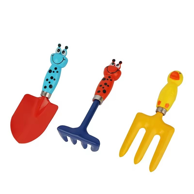 DIY Kids Gardening Tool Set Cute Child Hand Tool Kit Including Garden Trowel Rake