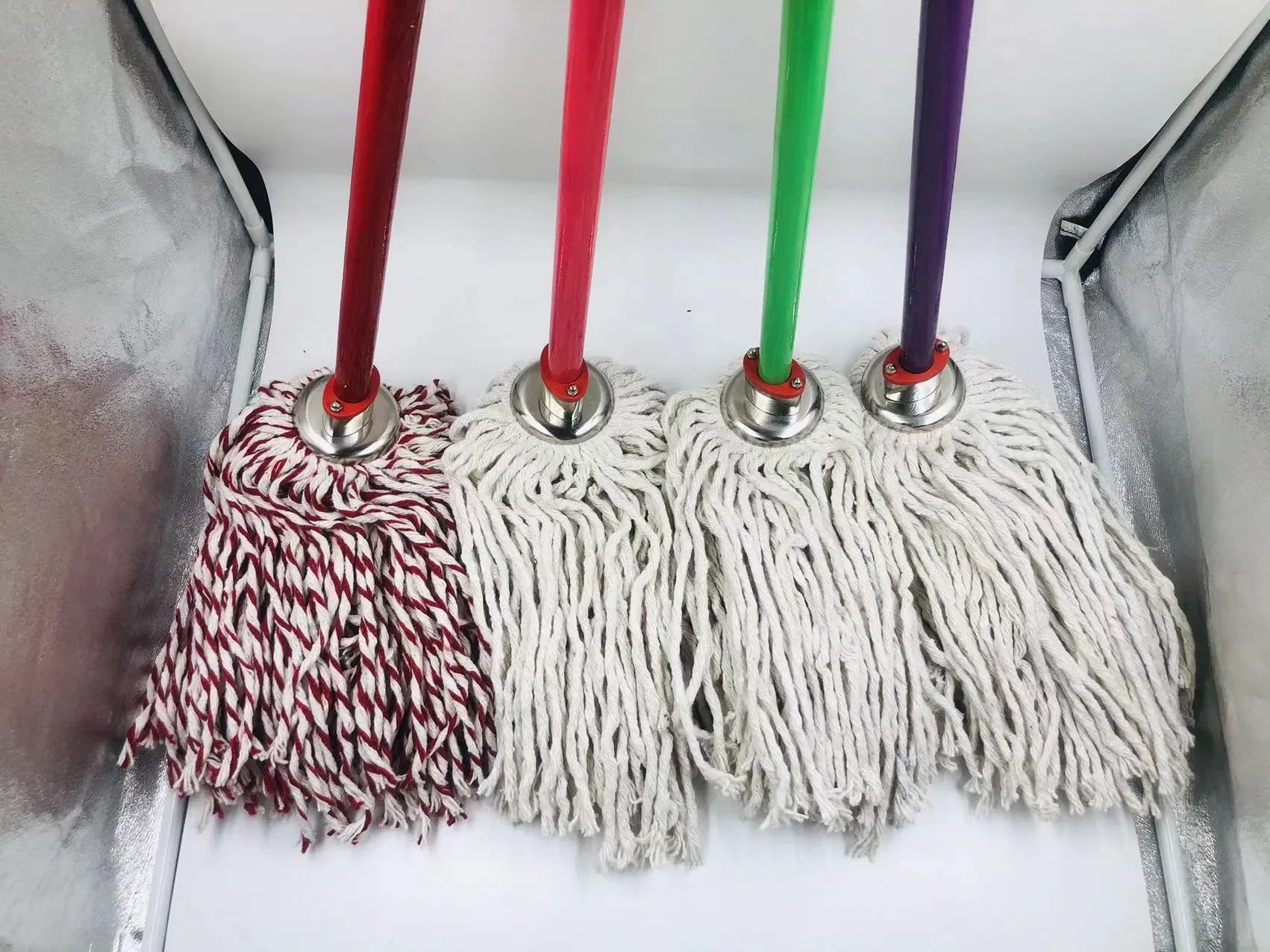 Plastic Broom Brush Mop Cotton Yarn Floor Sweeping Tools for Home Kitchen House Cleaning Supplies