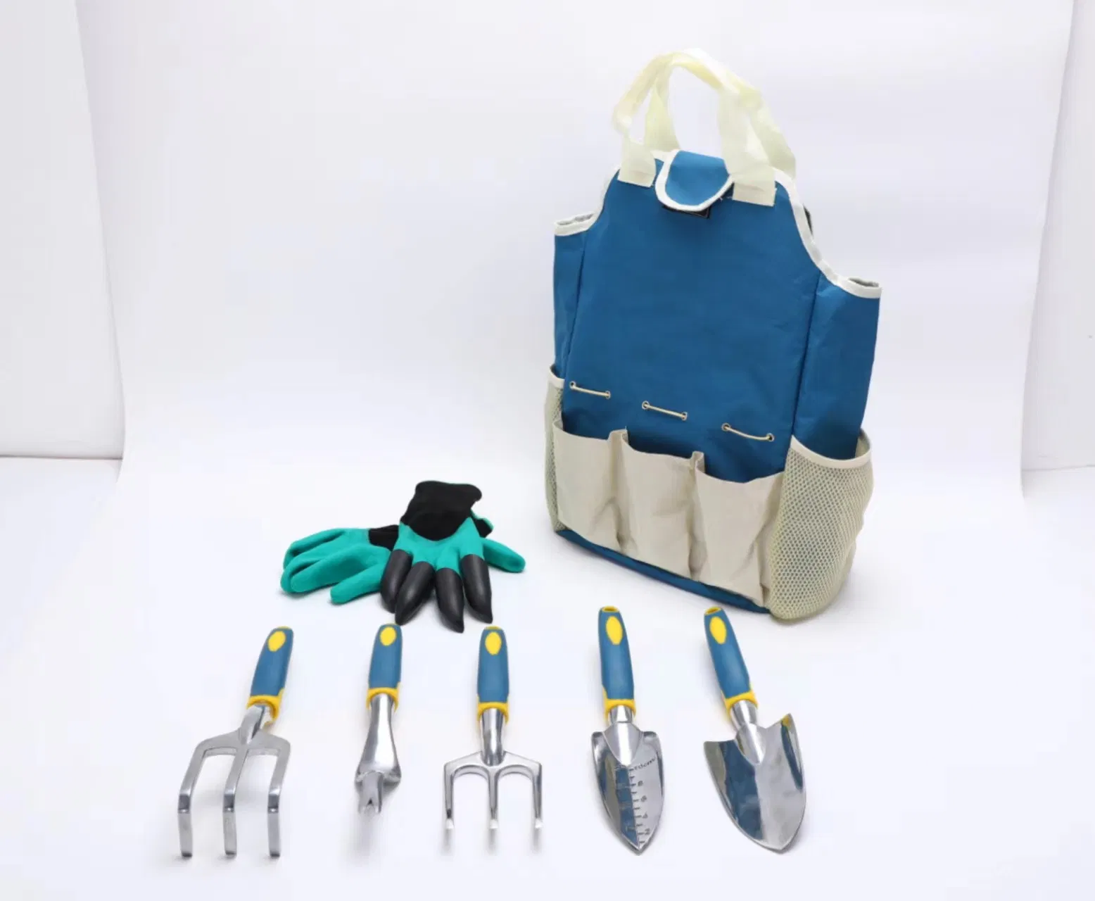 Floral Aluminum Garden Cultivator Rake Trowel Secateurs Hand Tool Kit