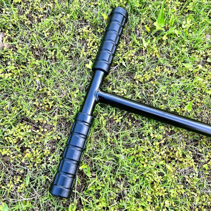 1m Lawn Aerator Garden Tool for Manual Soil Loosening and Maintenance
