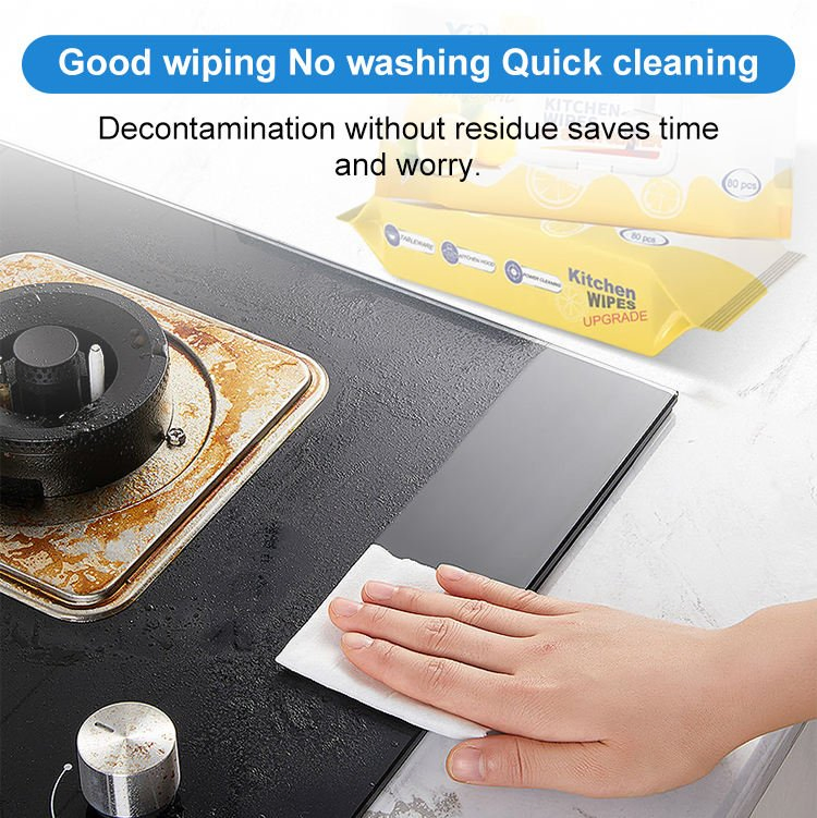 Factory Wholesale OEM Disoposable Kitchen Cleaning Wipe Baby Flushable Wet Wipes