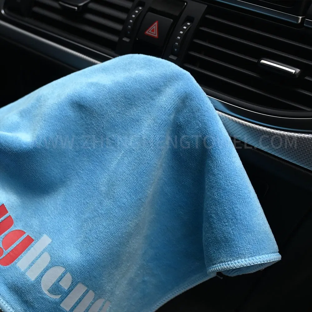 Microfiber Quick-Dry Towel Cloth Multipurpose Plain Weft Knitting Cloth for Home Use for Car and Kitchen Cleaning Wiping