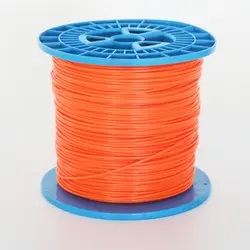 Orange Round Strimmer Line Nylon Trimmer Line Grass Cutting Garden Tools