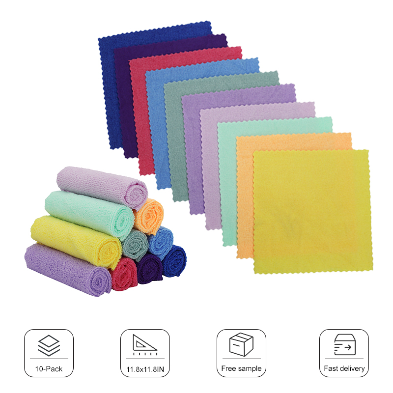 Factory Cheap Microfiber Cleaning Cloths Absorbent Cleaning for House Kitchen