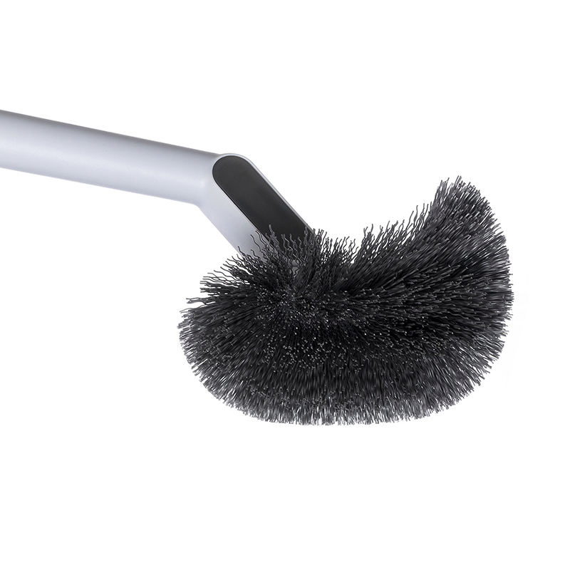 Multi-Angle Toilet Brush Curved Toilet Brush Curved Angled Toilet Cleaning Brush Bathroom Toilet Brush Plastic Long-Handle Angled-Head Toilet Cleaning Brush