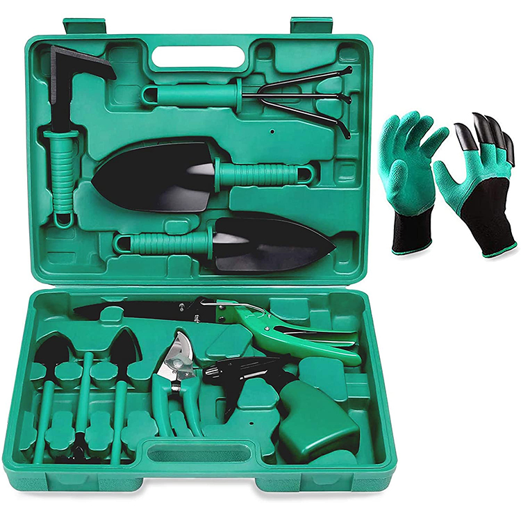 Wholesale Price Gardening Plant Hand Portable Garden Planting Tool Set 10 Pieces Propogation Garden Tool Kit