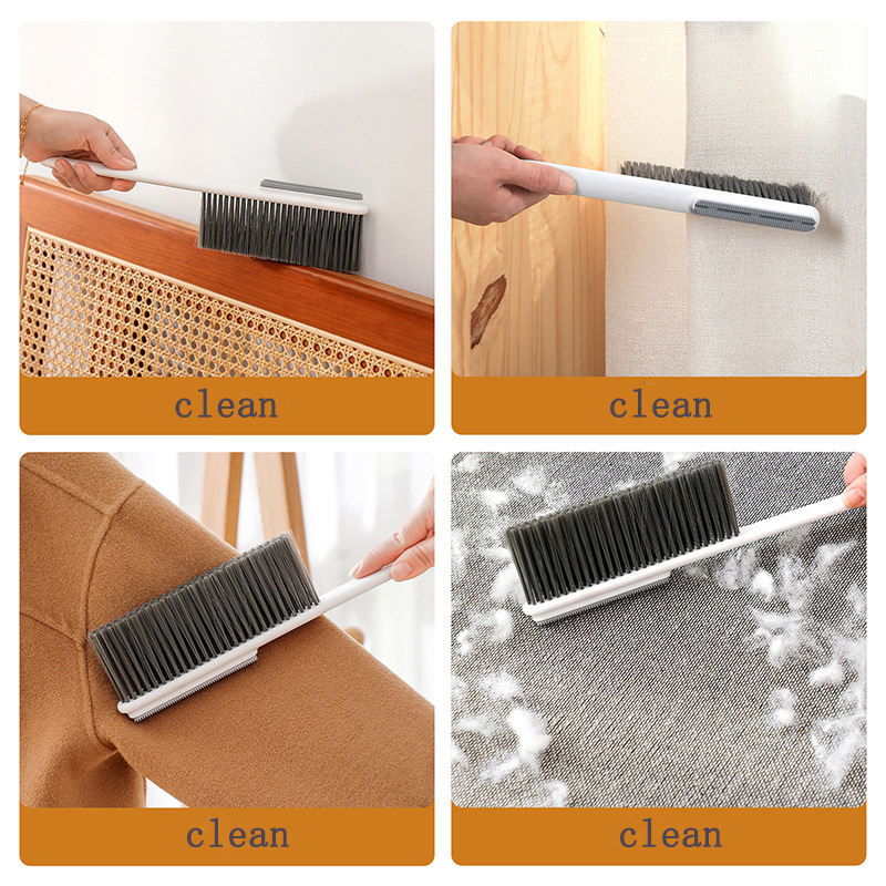 New Plastic Bed Sweeping Brush, Household Double-Sided Dust Removal Brush