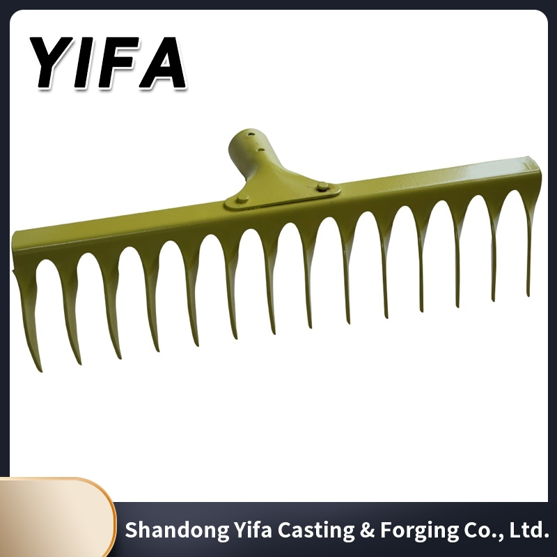 High Quality Cheap Garden Tools Metal Small Agricultural Glass Lawn Rake Mini Garden Rake Tools