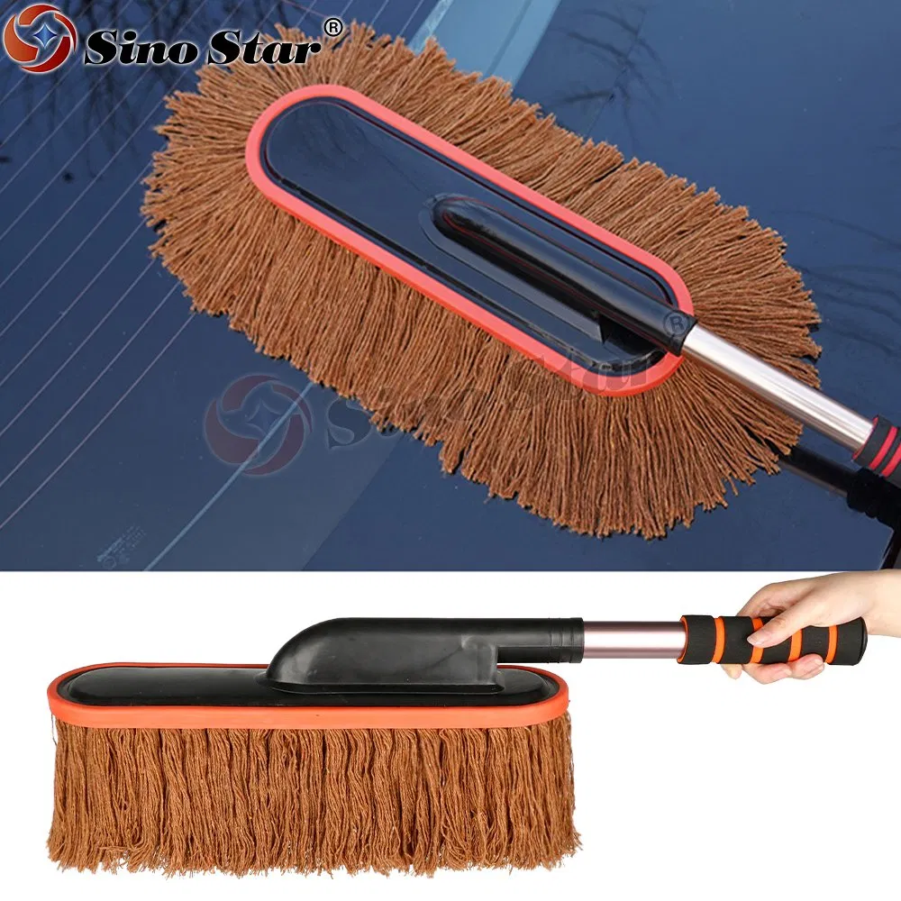 Retractable Car Cleaning Artifact, Car Brush Dust Removal Dust Removal Car Washing Mop, Car Supplies and Tools