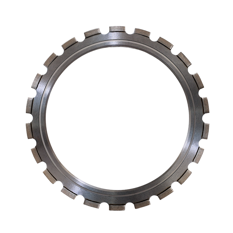 Wide U Slots Design for Efficient Dust Removal During Dry or Wet Cutting Diamond Ring Saw Blade