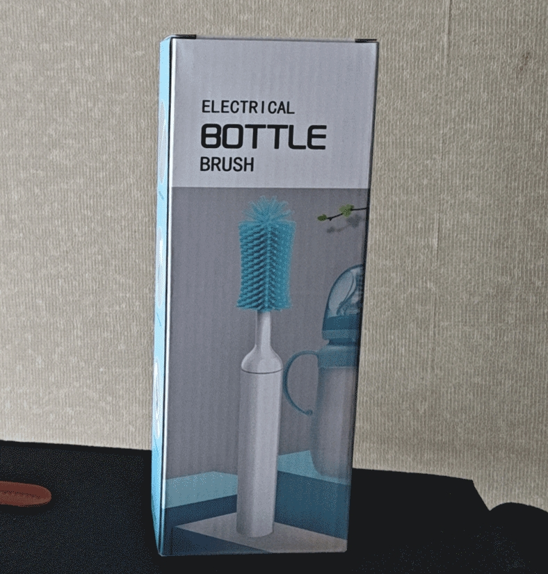 Electric Silicone Bottle Cleaning Brush Set 3 PCS Long Hand-Designed Household Brushes