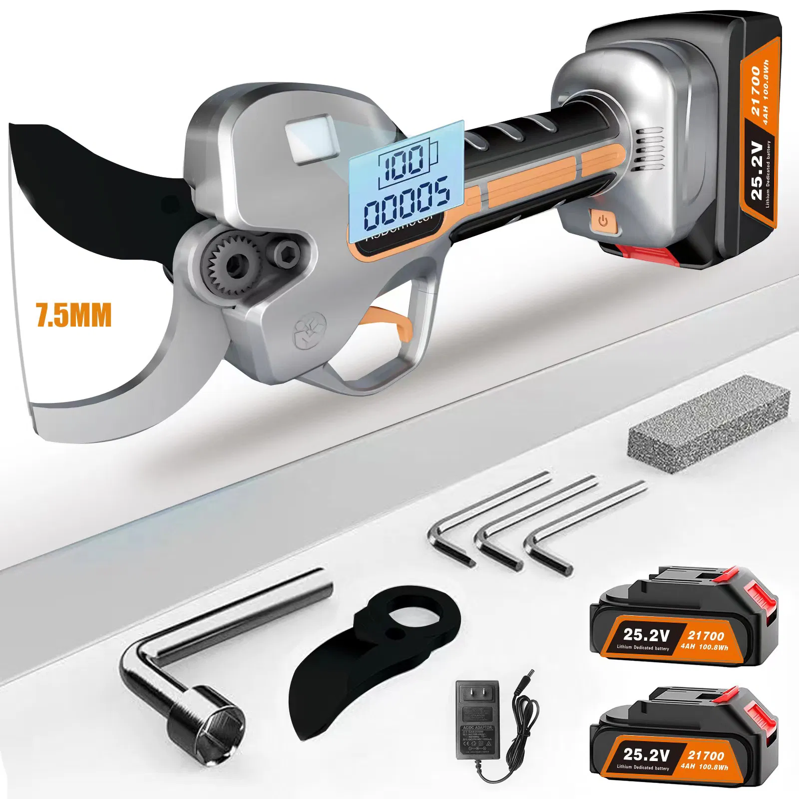 50mm Cutting Diameter Rechargeable Cordless Electric Pruning Scissors Tree Branch Pruner Garden Scissors Latest Tool TM-Sh4503