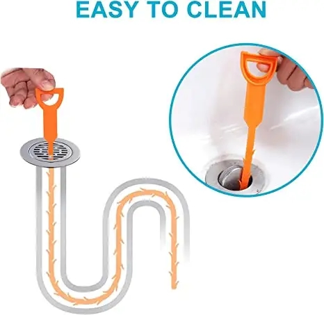 Drain Snake Clog Remover Cleaning Tool Pipe Snake Drain Relief Tool for Kitchen Sink Bath Tub Bathroom