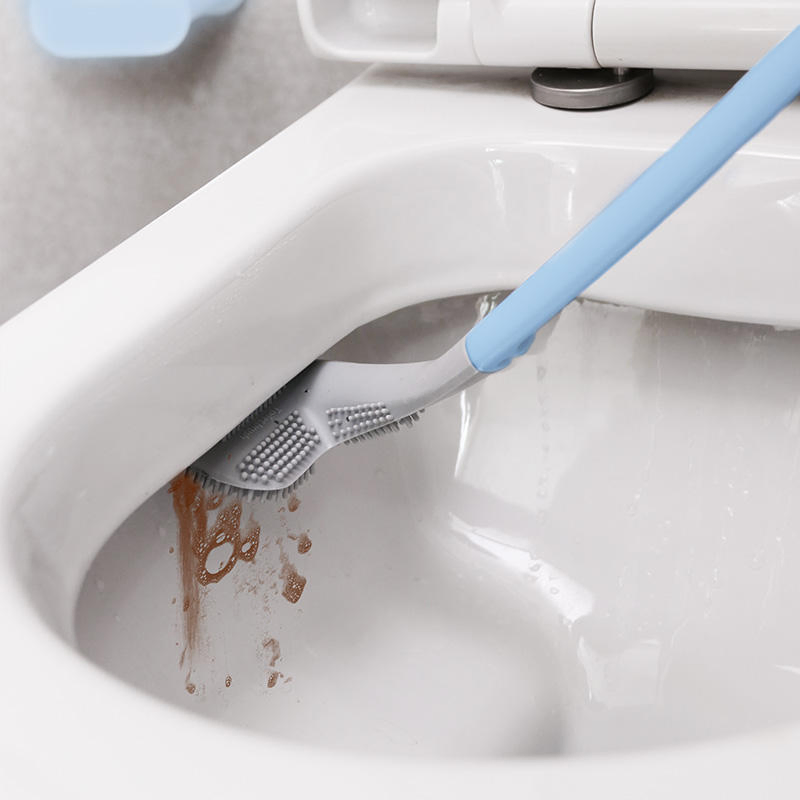 Household Cleaning Tools Automatic Self Closing Wall Mounted New Design Plastic Toilet Cleaner Brush with Holder