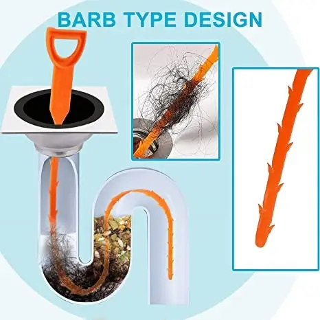 Drain Snake Clog Remover Cleaning Tool Pipe Snake Drain Relief Tool for Kitchen Sink Bath Tub Bathroom