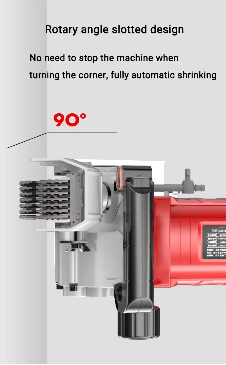 Glgw Wall Slotting Machine Electric Wall Chaser Groove Cutting Machine Double Dust Removal/Laser Sighting Steel Concrete Circular Saw