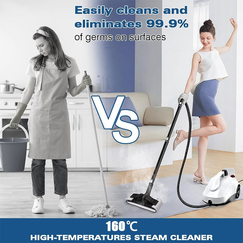 High Temperature Steam Cleaner Portable Electric Steam for Carpet Floor Kitchen and Car High Pressure Powerful Steam Cleaning