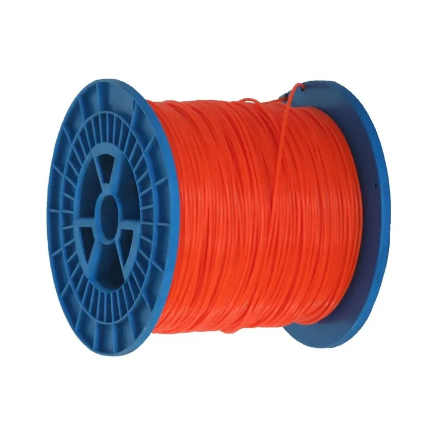 Orange Round Strimmer Line Nylon Trimmer Line Grass Cutting Garden Tools