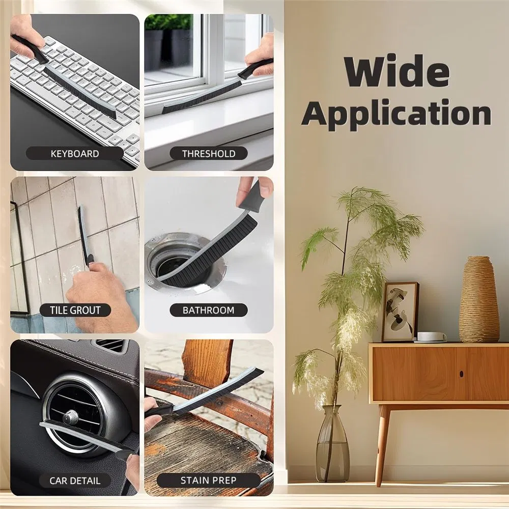 Slim Multi-Purpose Household Hard Bristle Gap Cleaning Brush
