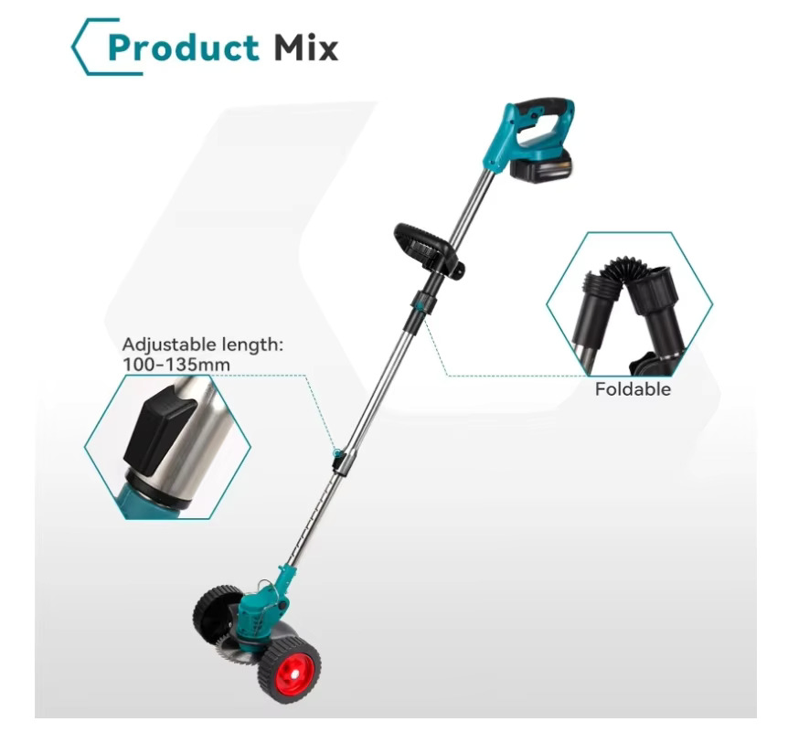 21V Rechargeable Lithium Electric Cordless Lawn Mower Garden Cutting Tool