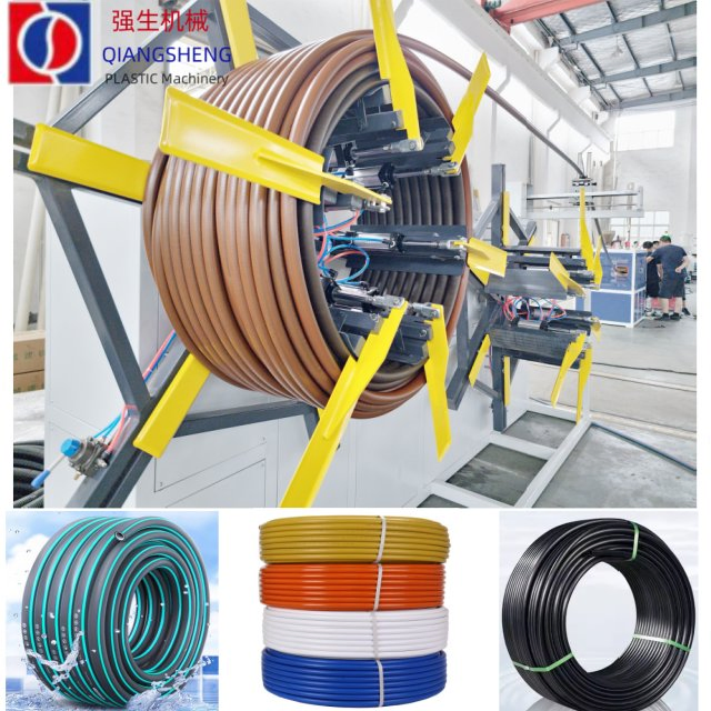 Plastic Single Screw Extruder Polyethylene PP PE HDPE Pipe/Soft Tube/Garden Watering Hose Roll Making Extruding Extrusion Line Machine