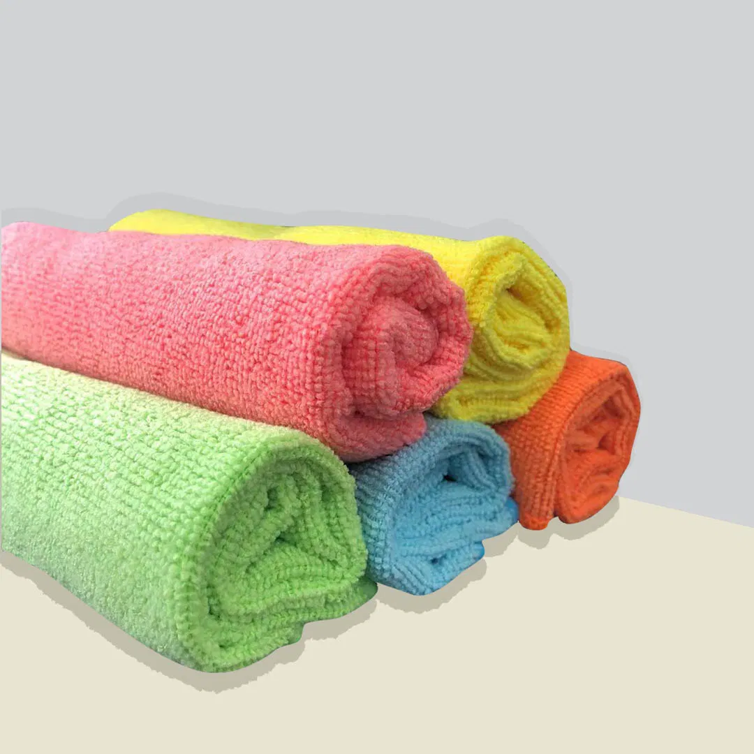 250GSM 40*40cm Microfiber Cleaning Cloth Kitchen Household Car Wash Bathroom Dish Clean